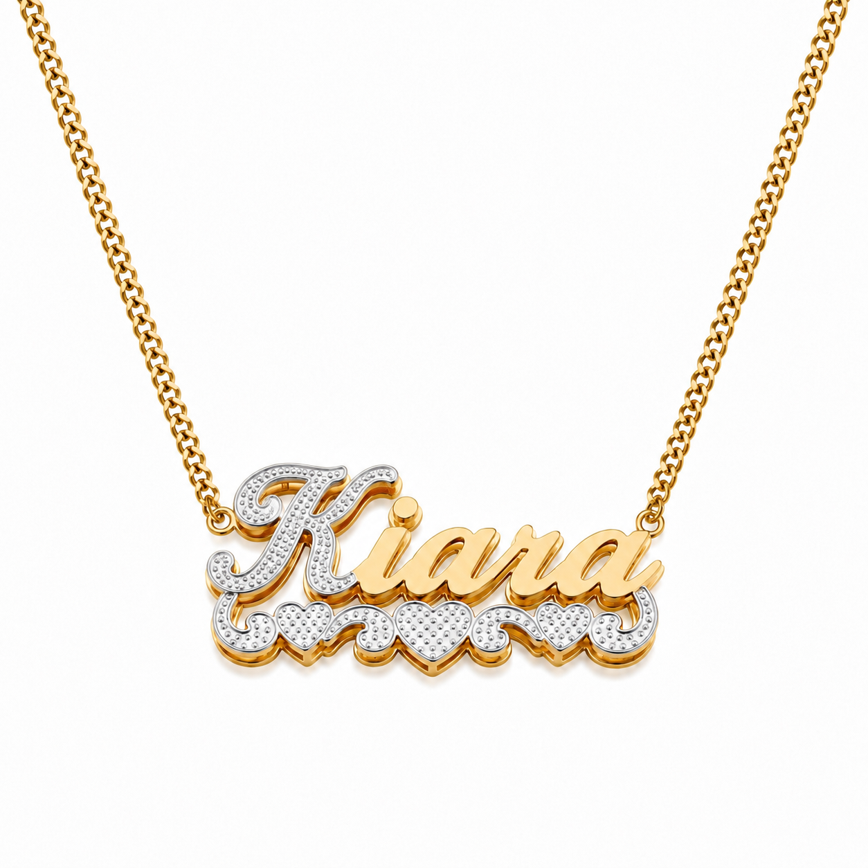 BEZL | Stacked Heart Nameplate
