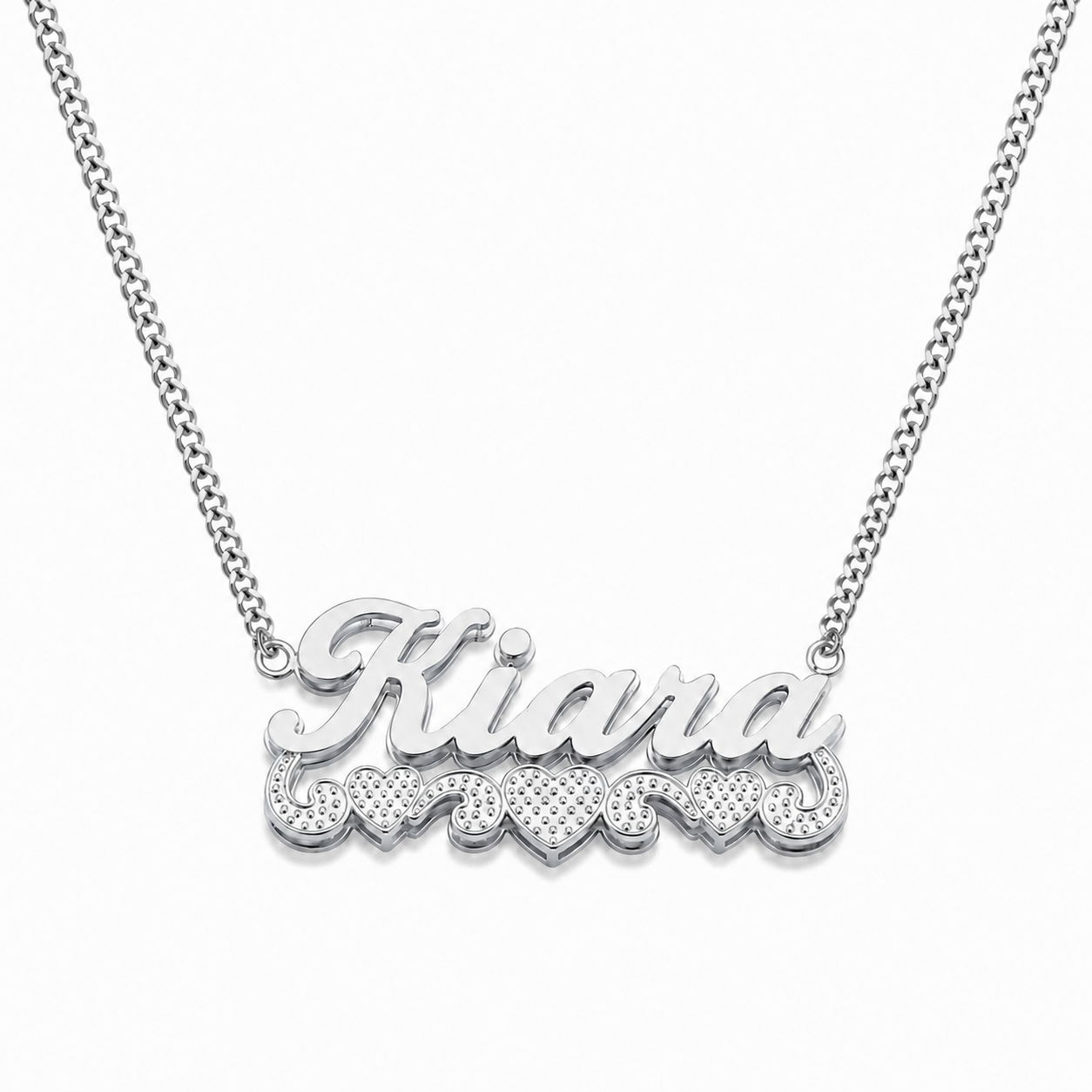 BEZL | Stacked Heart Nameplate