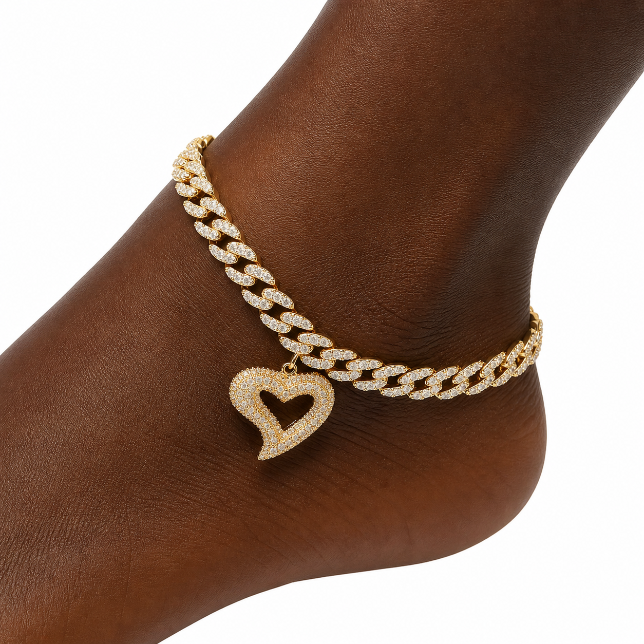 BEZL | Open Heart Anklet